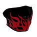 Zanheadgear Wnfm229rh Neoprene Half Face Mask Red Flames