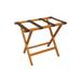 Wooden Mallet Deluxe Straight Leg Luggage Rack-Color:Brown,Finish:Medium Oak