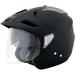 AFX FX-50 Open Face Motorcycle Helmet Flat Black SM