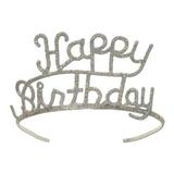 DDI 1907106 Glittered Metal Happy Birthday Tiara Case of 6