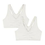 Hanes Womens 2 Pack ComfortFlex Fit Cotton Pullover Bra, Style H570