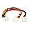 StarTech.com PYO2L LP4 to 2x LP4 Power Y Splitter Cable M/F - LP4 Splitter - Molex Y Splitter - Molex Splitter