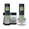 VTech CS5119 -2 DECT 6.0 Expandable Cordless Phone with Caller ID and Handset Speakerphone Silver/Black with 2 Handsets