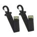 Rip-Tie Nylon Snap Hook 6 Inch 2-Pack Black