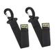 Rip-Tie Nylon Snap Hook 6 Inch 2-Pack Black