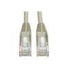 Eaton Tripp Lite Series Cat5e 350 MHz Snagless Molded (UTP) Ethernet Cable (RJ45 M/M) PoE - Gray 30 ft. (9.14 m) - Patch cable - RJ-45 (M) to RJ-45 (M) - 30 ft - UTP - CAT 5e - molded snagless solid - gray