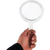 Round Hand Held Magnifying Makeup Mirror 10X 1X Clear Acrylic Double-Sided Mirror with Handle Personal Mirror for Women (Round 5 Inch)