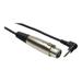 Hosa XVM-115F - Microphone cable - XLR3 female straight to mini-phone stereo 3.5 mm male right-angled - 15 ft - shielded
