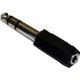 Hosa Technology 3.5 mm TRSF to 1/4 TRSM Adapter Audio Accessories