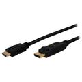 Comprehensive DISP-HD-10ST 10 ft. Black Connector Type 1: HDMI Male Connector Type 2: DisplayPort Latching Male Displayport to HDMI Cable