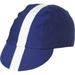 Pace Sportswear Classic Cycling Cap: Royal Blue with White Tape, MD/LG