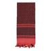 Rothco Shemagh Tactical Desert Keffiyeh Scarf, Red / Black