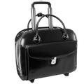 McKlein Granville Carrying Case (Roller) for 15.4", Notebook - Black - Acrylonitrile Butadiene Styrene (ABS), Leather - Hand Strap, Trolley Strap - 11.5" Height x 16.3" Width x 5.3