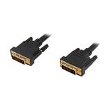 Link Depot DVI-10-DD Black 2 x DVI 24-pin (Others Also Call 25-Pin or 24+1 Pin) Male Male to Male DVI-D Male to DVI-D Male Dual Link Cable