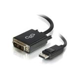 C2G 6ft DisplayPort to DVI Adapter Cable - M/M - DisplayPort/DVI-D for Notebook Monitor Desktop Computer Video Device - 6 ft - 1 x DisplayPort Male Digital Audio/Video - 1 x DVI-D (Single-Link) ...