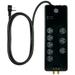 GE-branded 8 Outlet Advanced Surge Protector Black 4 ft â€“ 14095