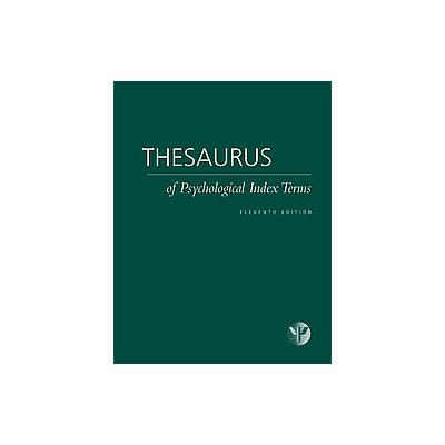 Thesaurus of Psychological Index Terms by Lisa Gallagher Tuleya (Hardcover - Amer Psychological Assn