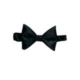 Black Satin Bowtie