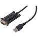 C2G 26887 USB to DB9 Male Serial RS232 Adapter Cable Black (5 Feet 1.52 Meters)