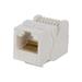 Monoprice Cat6 RJ45 Toolless Keystone Jack for 22-24AWG Solid Wire White