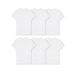 Hanes Men's Value Pack White Crew T-Shirt Undershirts, 6 Pack