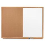 Quartet® Wall Mounted board & Bulletin Board Wood/Cork/Melamine in White | 24 H x 36 W in | Wayfair QRTS553