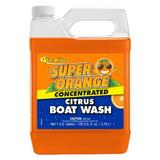 STAR BRITE Super Orange Citrus Boat Wash Concentrate - Makes 96 Gallons - All-Purpose All-Surface Cleaning Solution - Will Not Remove Wax Polish or Gel Coat - 1 Gallon (094500)