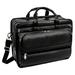 McKlein, P Series, ELSTON, Top Grain Cowhide Leather, 15" Leather Fly-Through Checkpoint-Friendly Double Compartment Laptop Briefcase