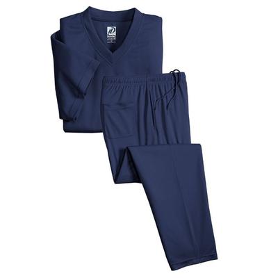 Haband Men's InstaDry Tee and Pants Pajama Set, Navy, Size 5XL, 5X