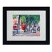 Trademark Fine Art 'Chicago 6' Framed Painting Print on Canvas in Green | 11 H x 14 W x 0.75 D in | Wayfair ALI0333-B1114MF