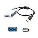 AddOn 5-pack 8in USB 2.0 (A) to VGA Adapter external video adapter - black