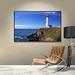 ArtWall Pigeon Point Lighthouse by Kathy Yates -Photograph Print on Canvas in White | 24 H x 36 W x 2 D in | Wayfair 0yat016a2436f