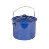 Stansport Enamel Straight Pot 3 QT Enameled Cast Iron/Cast Iron in Blue/Gray | 7 H x 7.5 W in | Wayfair 10628