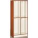 Stevens ID Systems Lockers 4 Section 16" Wide Wood in Brown/Yellow | 59 H x 16 W x 18 D in | Wayfair 79020 Z30-027