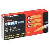UNI-PAINT 63704 Permanent Paint Marker, Fine Tip, Green Color Family, Paint
