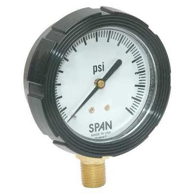 SPAN LFS-210-200-G-KEMX Pressure Gauge, 0 to 200 p...