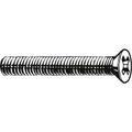 ZORO SELECT U24670.031.0250 5/16"-18 x 2-1/2 in Phillips Flat Machine Screw,