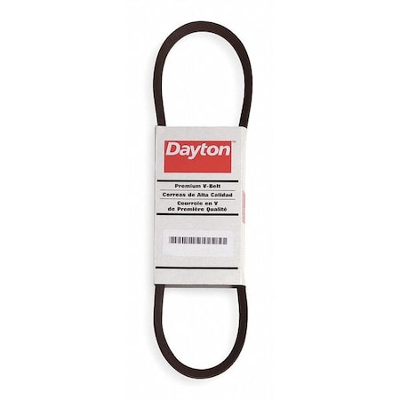 DAYTON 5L710 FHP V-Belt, Duraflex GL, 5L710, 5L, Rubber, 71 in, 21/32 in Top