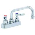 T&S BRASS B-1110 Manual, 4" Mount, 2 Hole Low Arc Laundry Sink Faucet