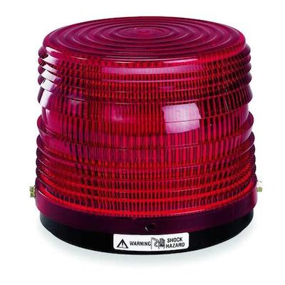 FEDERAL SIGNAL 141ST-024R Strobe Light,Red,Flash Tube,24VDC