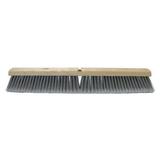 TOUGH GUY 4KNA4 18 in Sweep Face Broom Head, Soft, Synthetic, Gray