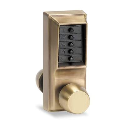 SIMPLEX 1011-05-41 Push Button Lock,Entry,Antique Brass