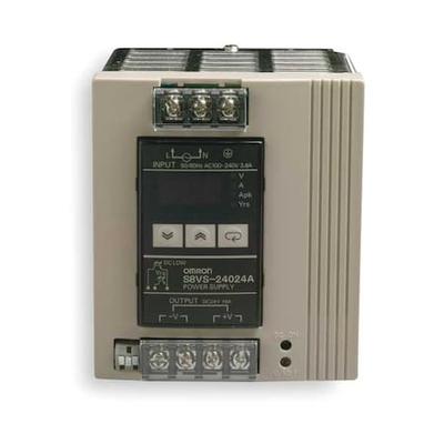 OMRON S8VS-24024A DC Power Supply, 100/240V AC, 24V DC, 240 W, 10 A, DIN Rail