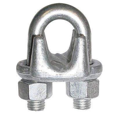 ZORO SELECT 4DV44 Wire Rope Clip,U-Bolt,1 In,Forged Steel