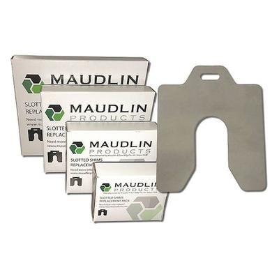 MAUDLIN PRODUCTS MSC003-20 Slotted Shim C-4 x 4" x 0.003", Pk20