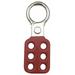 CONDOR 7545 Lockout Hasp, 1 in Opening Size, Snap-On, 6 Lock, Red