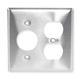 HUBBELL SS78 Single/Duplex Receptacle Wall Plates and Box Cover, Number of