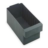 QUANTUM STORAGE SYSTEMS QED601GY Drawer Storage Bin, Gray, High Impact