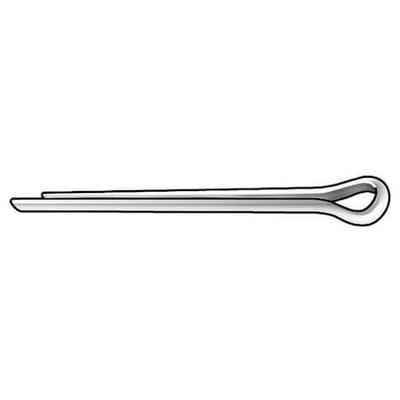 ZORO SELECT WWG-CPS-041 Cotter Pin,Ext Prong,1/4"Dx1-1/2" L,PK50
