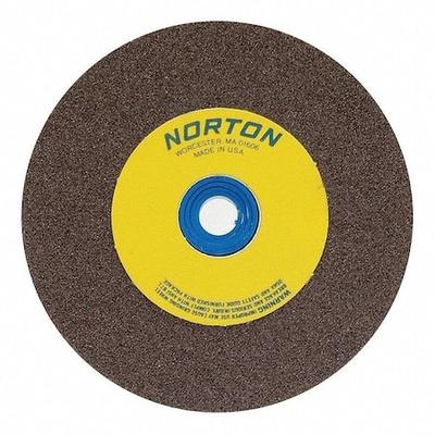 NORTON ABRASIVES 66253044454 Grinding Wheel, T1, 8x1x1, AO, 24G, Brown